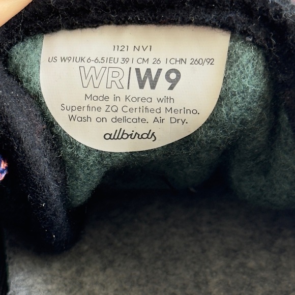 Allbirds Wool Runner Patchwork Multicolor Ltd Edition Tennis Shoes Sneakers 9 - Picture 7 of 9